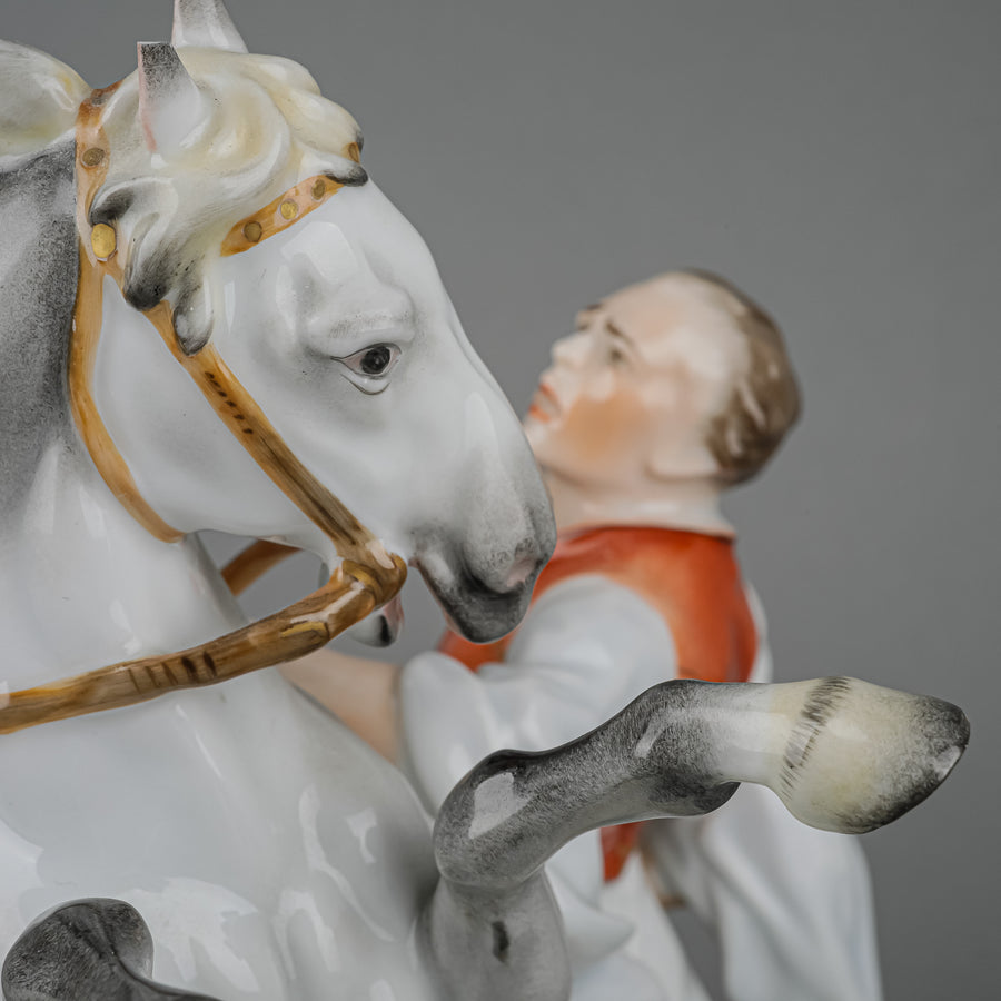 HEREND Figurine Horseherd Of Hortabagy 5470