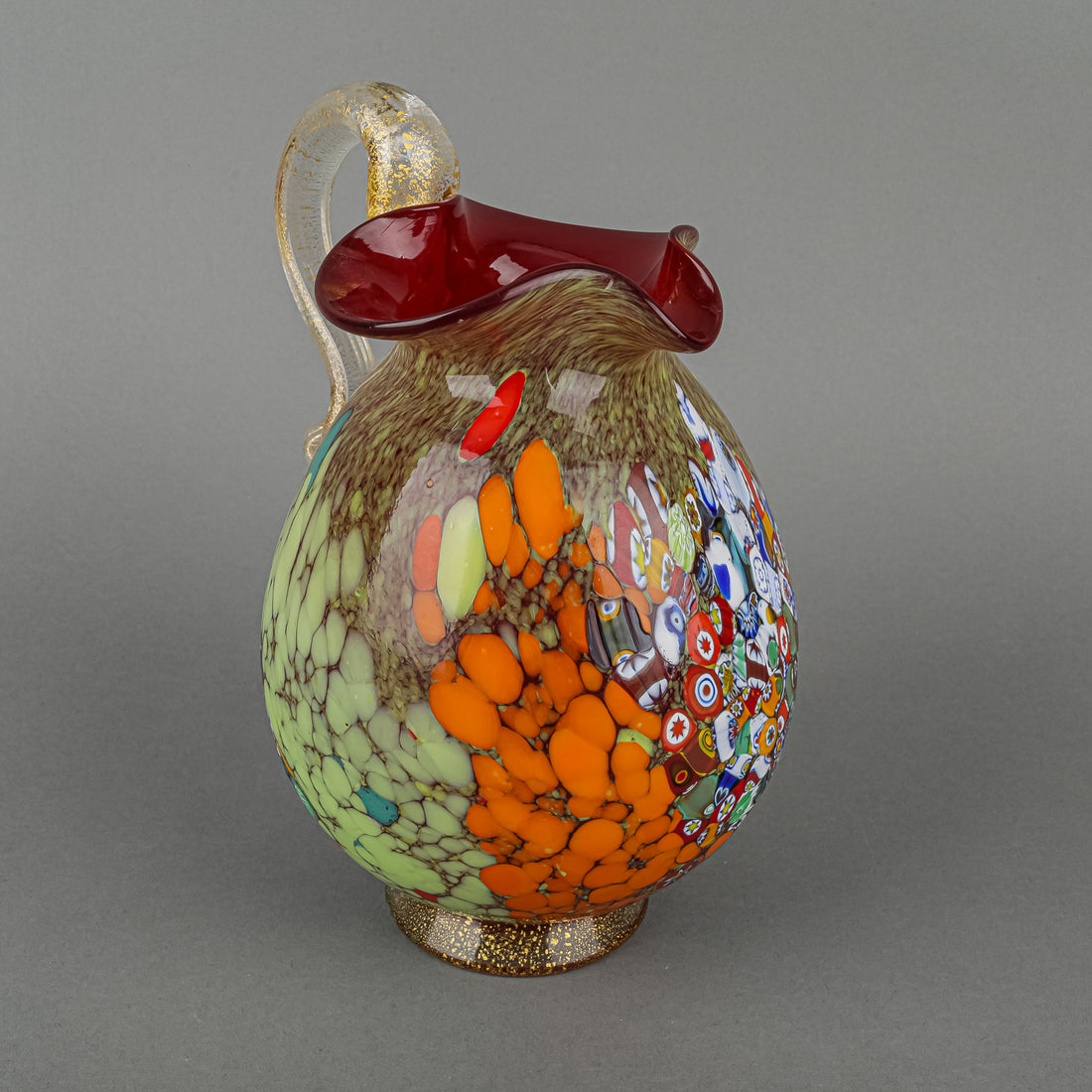 Murano Art Glass Drinks Set 7pcs Polychrome