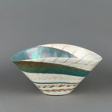 YALOS MURANO Lustre Art Glass Bowl