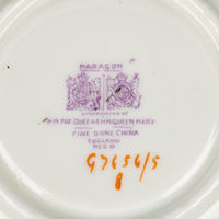 PARAGON Hand-Painted Geranium Cup & Saucer G7656