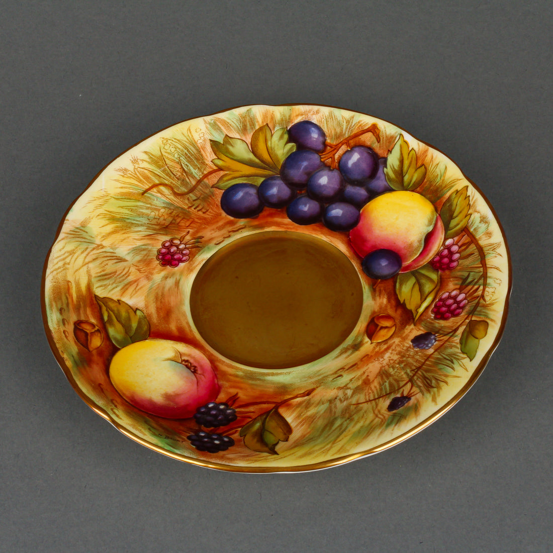AYNSLEY N. Brunt/D. Jones Golden Orchard Fruit Cup & Saucer