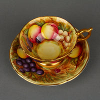 AYNSLEY N. Brunt/D. Jones Golden Orchard Fruit Cup & Saucer