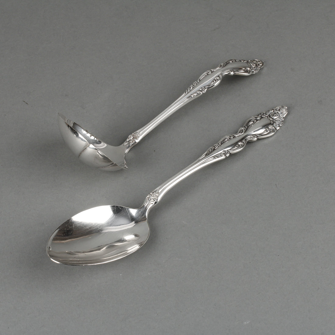 1881 ROGERS Baroque Rose Silverplate Flatware - 12 Place Settings +