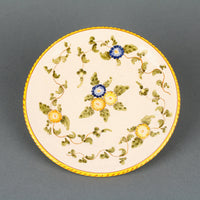 SACA Hand-Painted Floral Plates - Set of 8