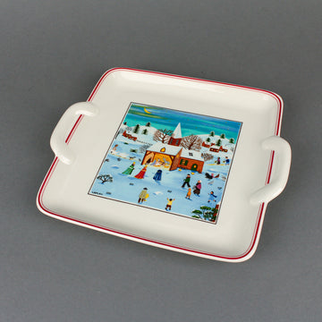 VILLEROY & BOCH Naif Christmas Square Tray with Handles