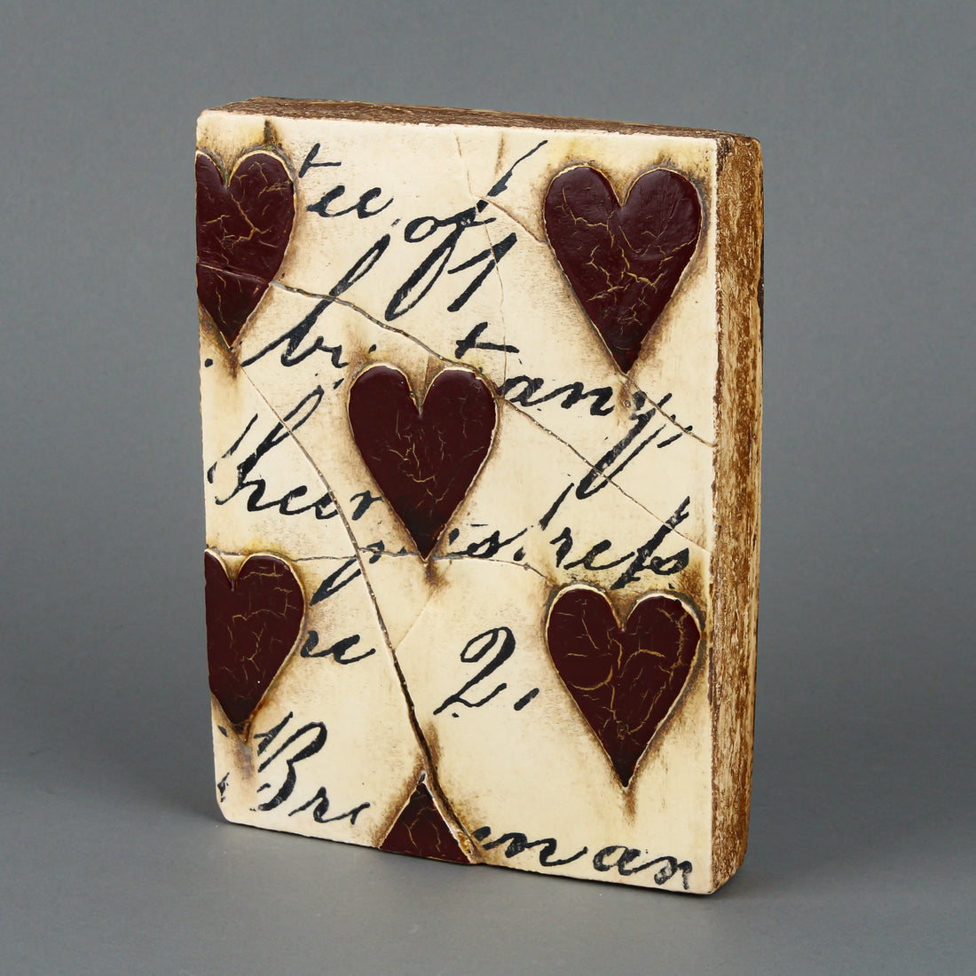 SID DICKENS T01 Red Hearts With Script Memory Block