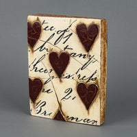 SID DICKENS T01 Red Hearts With Script Memory Block