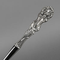 WALLACE STERLING Sterling Silver Handle Stainless Steel Punch Ladle