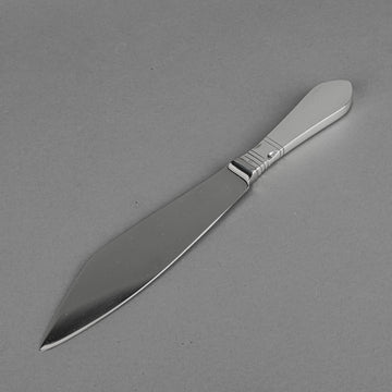 GEORG JENSEN Continental Sterling Silver Handle Stainless Steel Cake Knife