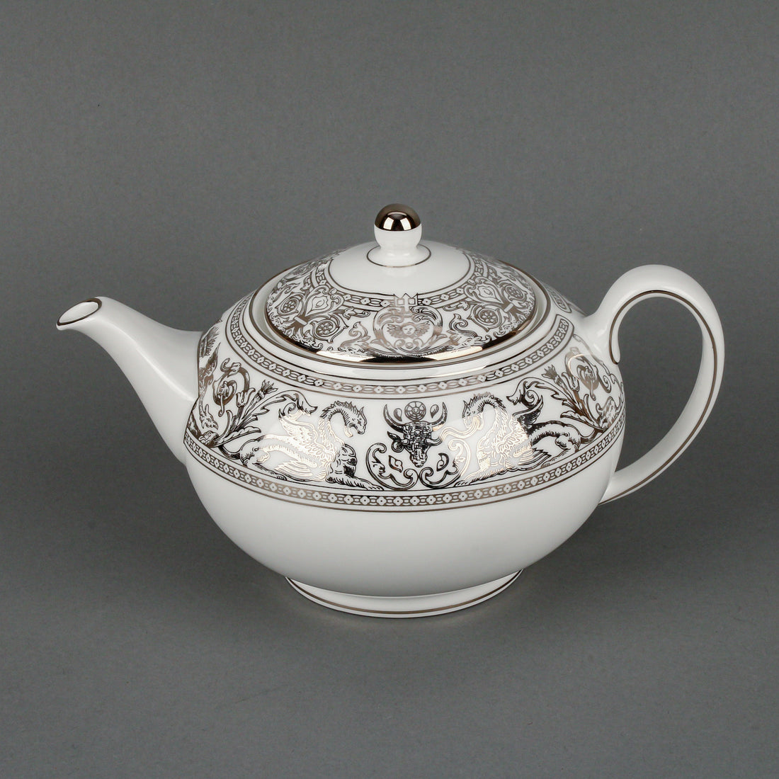 WEDGWOOD Florentine Platinum Teapot