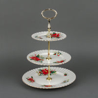 ROYAL ALBERT Yuletide 3-Tiered Stand