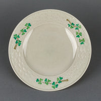 BELLEEK Shamrock Dessert Plates - Set of 10
