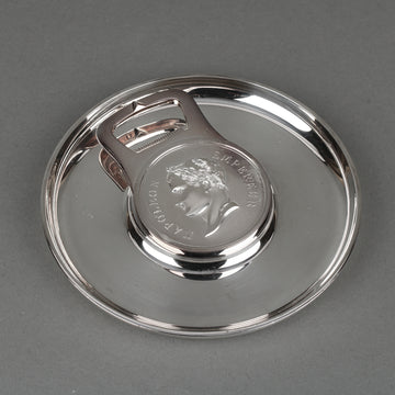 CHRISTOFLE Napoleon Silverplate Bottle Opener & Tray