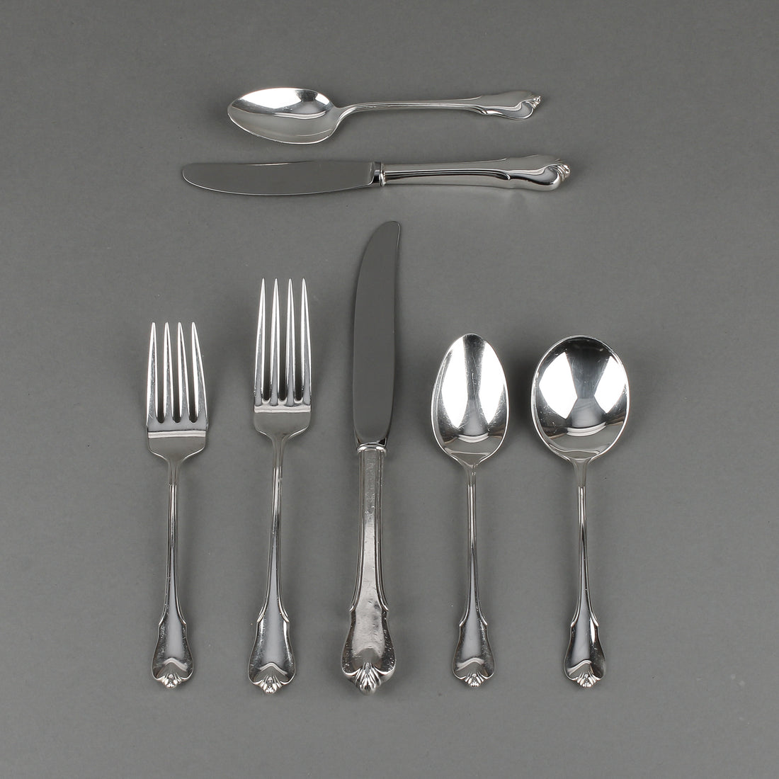 WALLACE Grand Colonial Sterling Silver Luncheon Flatware - 8 Place Settings +