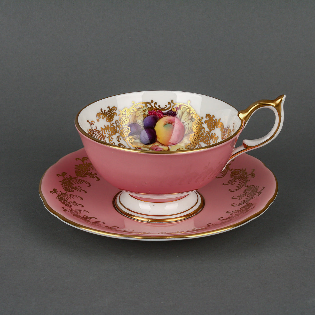 AYNSLEY Orchard Fruit Cup & Saucer 2654