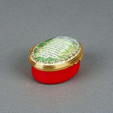 HALCYON DAYS Irish Blessing Enamel Trinket Box