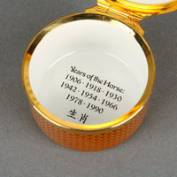 HALCYON DAYS Horse Enamel Trinket Box