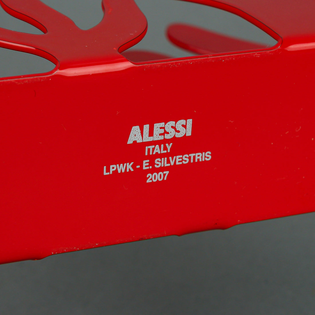 ALESSI Emma Silvestris Mediterraneo Napkin Holder - Red