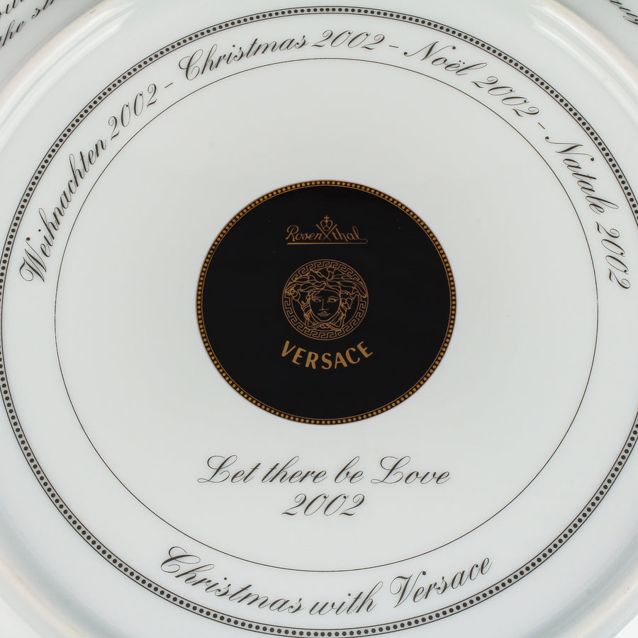 ROSENTHAL VERSACE Let There Be Love 2002 Christmas Charger/Platter