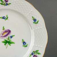 HEREND Purple Aster Bread & Butter Plates - Set of 6