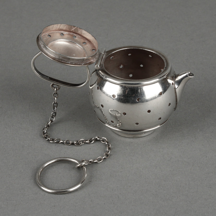 SIMONS BROS. Sterling Silver Tea Ball - Teapot Shape