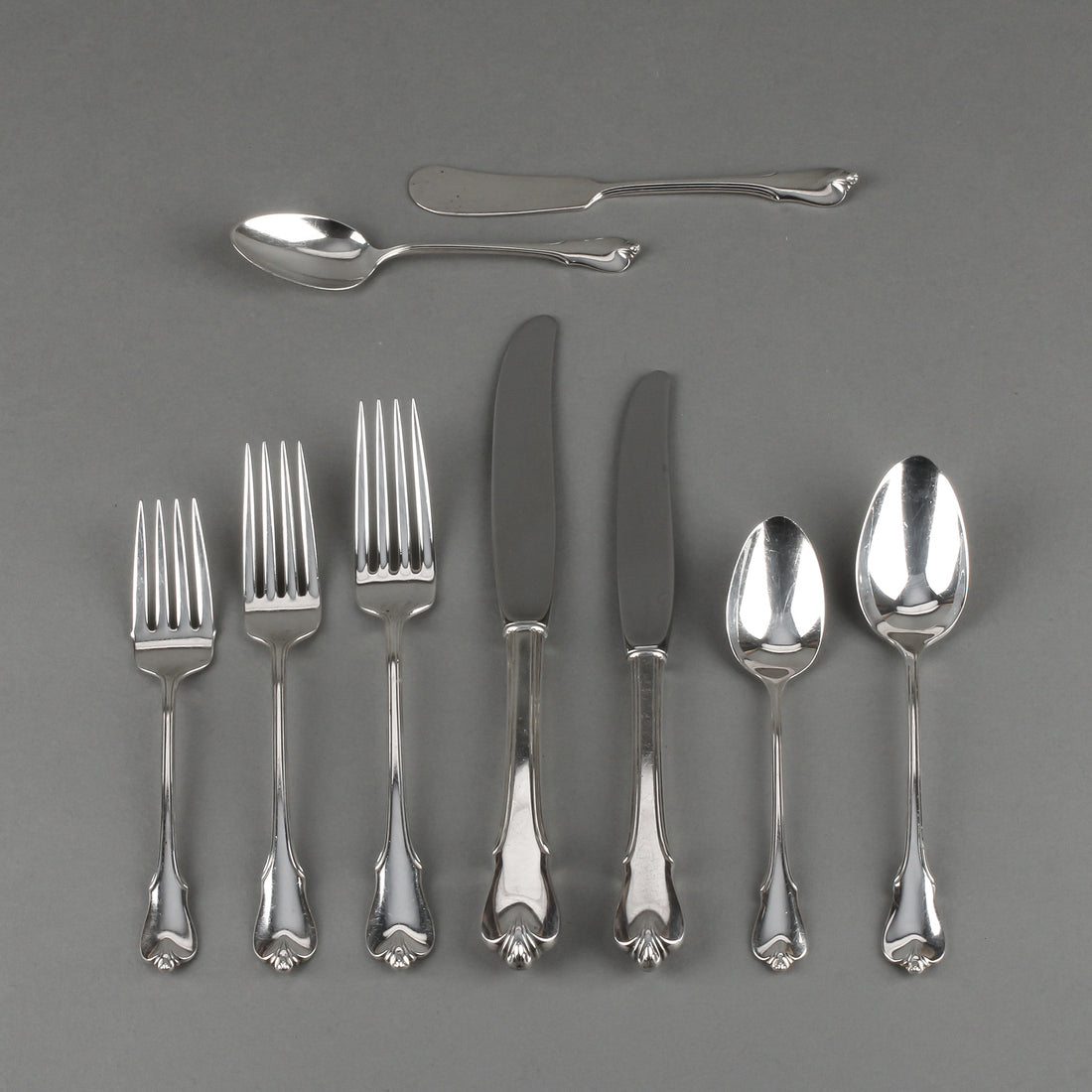 WALLACE Grand Colonial Sterling Silver Flatware - 59 Pieces