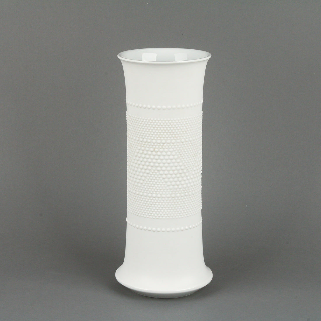ROSENTHAL Tapio Wirkkala White Bisque Op Art Vase 3050/28