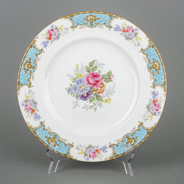 SHELLEY Duchess Blue Dinner Plates - Set of 7