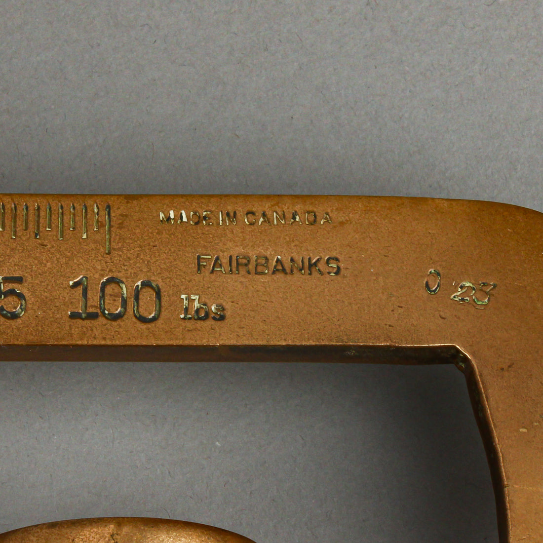 FAIRBANKS Vintage Brass & Steel Steelyard Scale