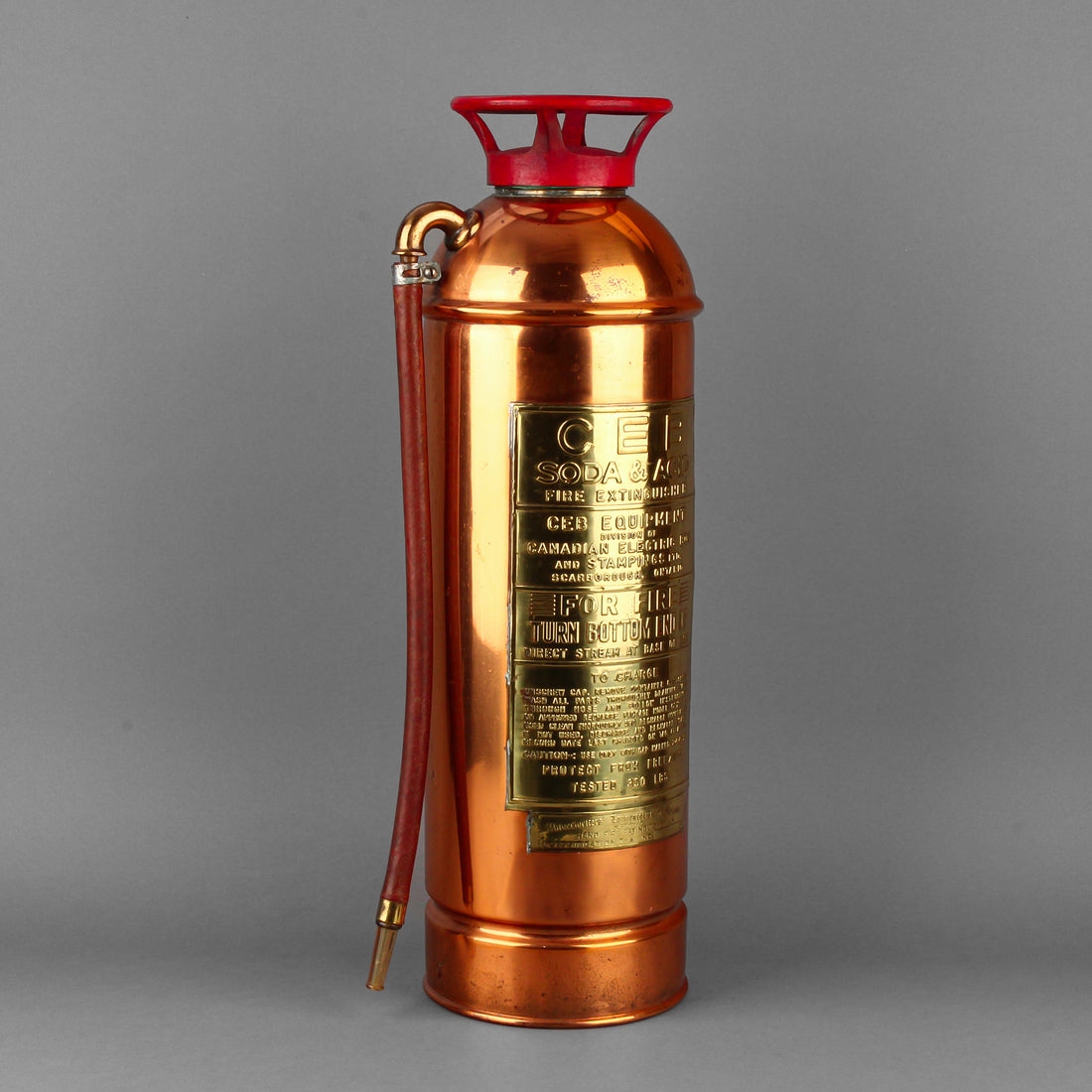 CEB Vintage Copper Fire Extinguisher