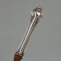 INTERNATIONAL SILVER Irene Sterling Silver Handle Wooden Salad Servers