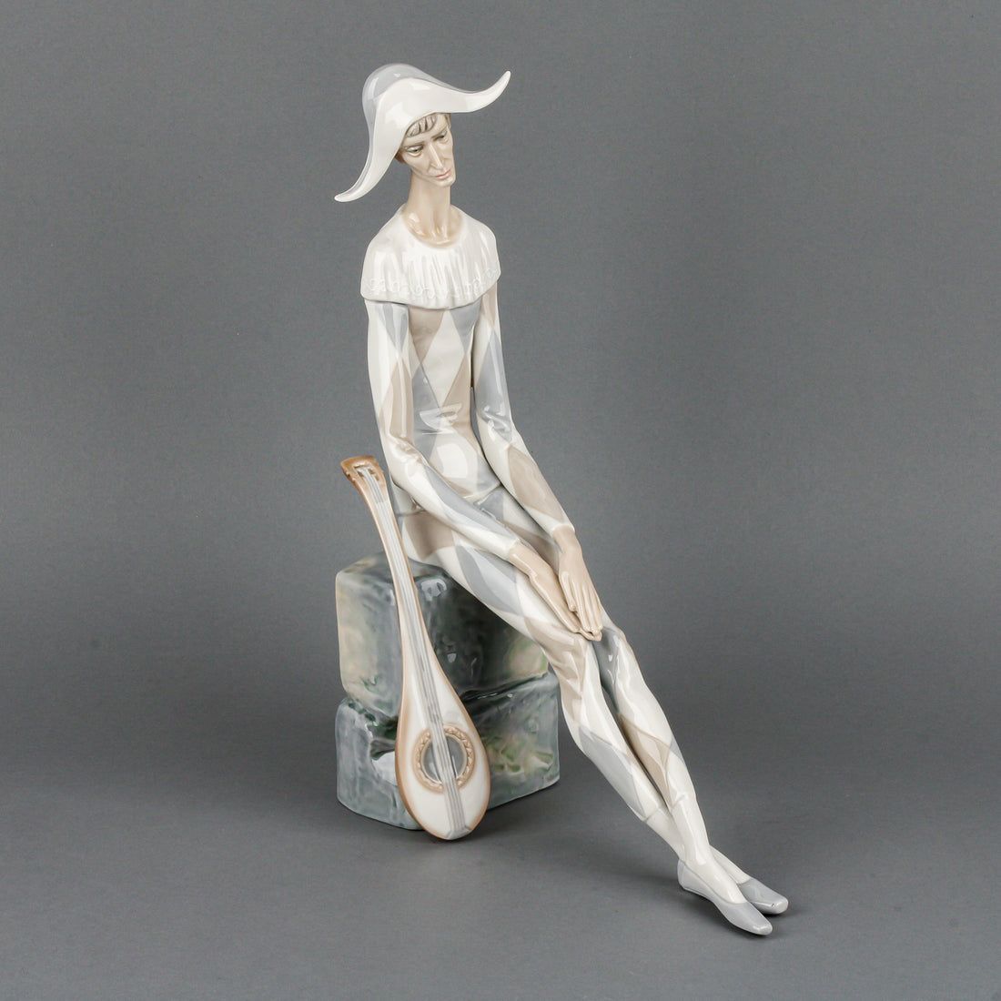 LLADRO Sad Harlequin 4558 Figurine