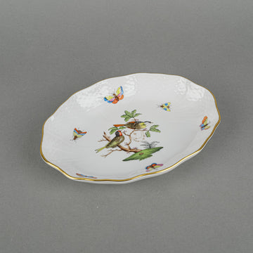 HEREND Rothschild Bird Oval Dish 213
