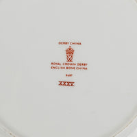 ROYAL CROWN DERBY Asian Rose Bread & Butter Plates Set of 12