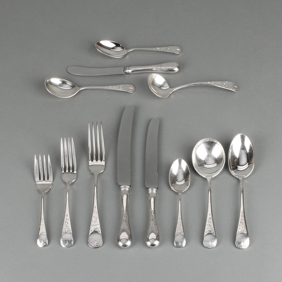 BIRKS Regency Plate Queen Mary Silverplate Flatware - 119 Pieces