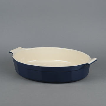 EMILE HENRY For Williams-Sonoma Blue Stoneware Roasting Dish 7671