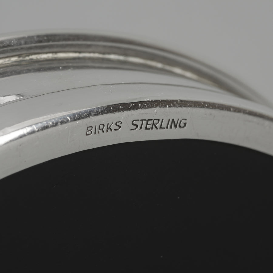 BIRKS Sterling Silver Rim Bakelite Bottle Coaster