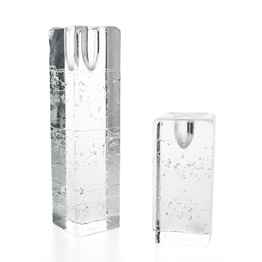 IITTALA Timo Sarpaneva ARKIPELAGO Block Candleholders Set Of 2