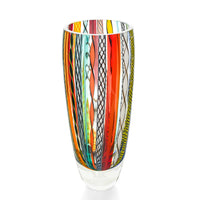 SEGUSA CRISTAIS CA DORO Hippie Murano Art Glass Vase 72