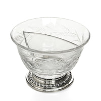 GORHAM 925 Sterling Base HEISEY Wheat Divided Bowl