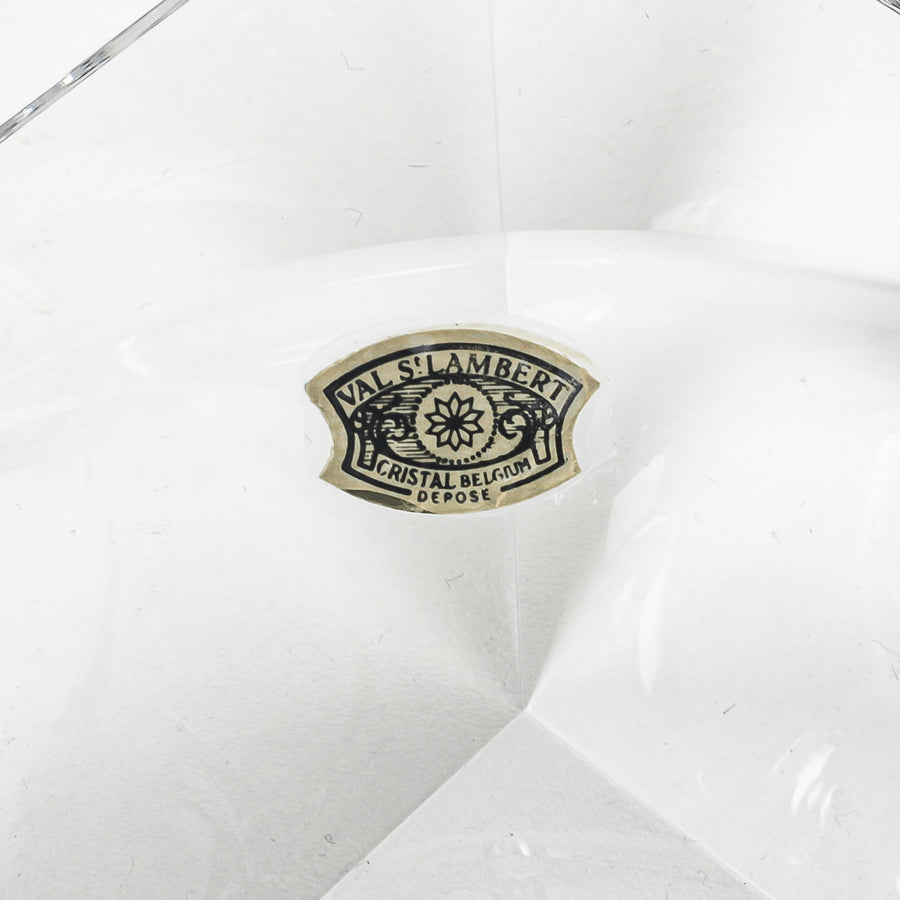 VAL ST LAMBERT Messancy Square Crystal Ashtray
