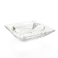 VAL ST LAMBERT Messancy Square Crystal Ashtray