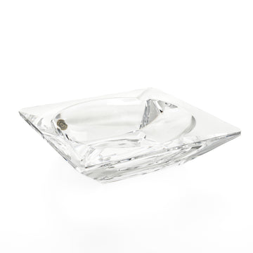 VAL ST LAMBERT Messancy Square Crystal Ashtray