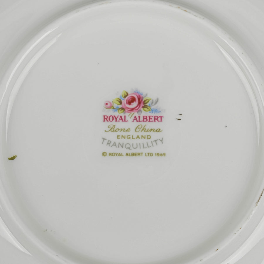 ROYAL ALBERT Tranquillity Cream Soup & Saucers - Set of 8