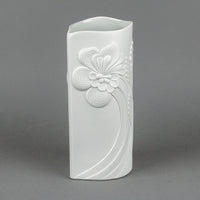 KAISER M. Frey Foral White Bisque Op Art Vase 0332