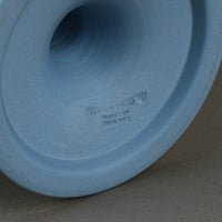 WEDGWOOD White on Blue Jasperware Footed Vase