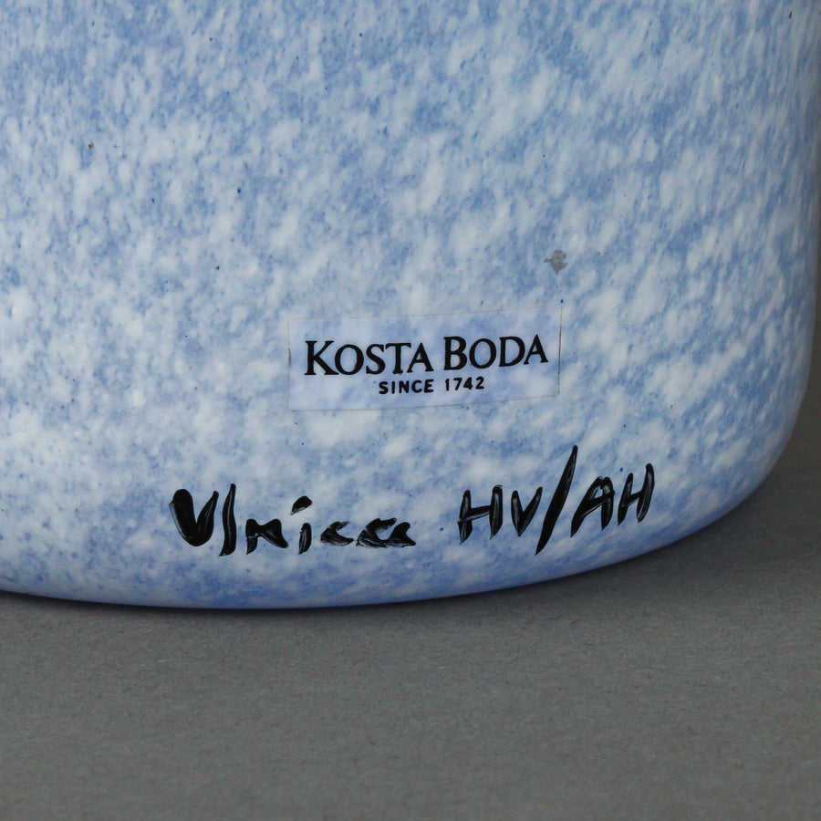 KOSTA BODA Hand-Painted Ulrica Hydman-Vallien 'Open Minds' Face Vase