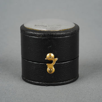 VICTORIAN RING BOX CO. Leather & Sterling Silver Ring Box