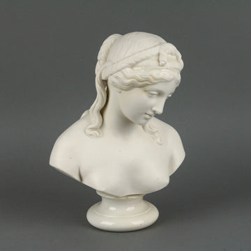 BELLEEK Parian Ware Bust Classical Female