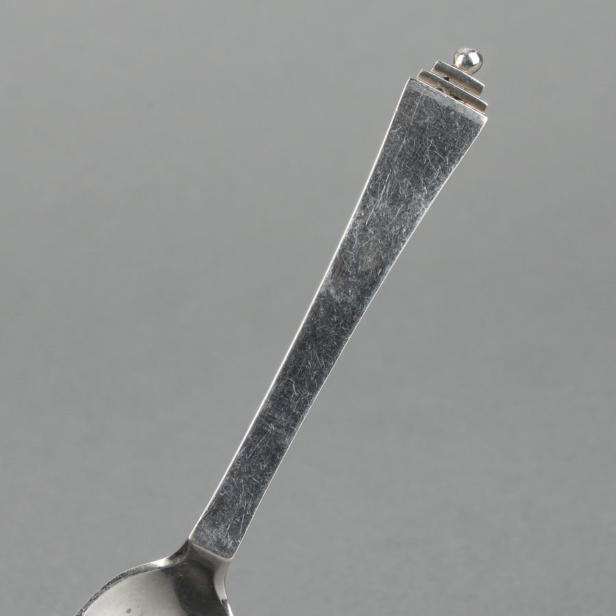GEORG JENSEN Pyramid 830 Silver Mocha Spoons - Set of 6